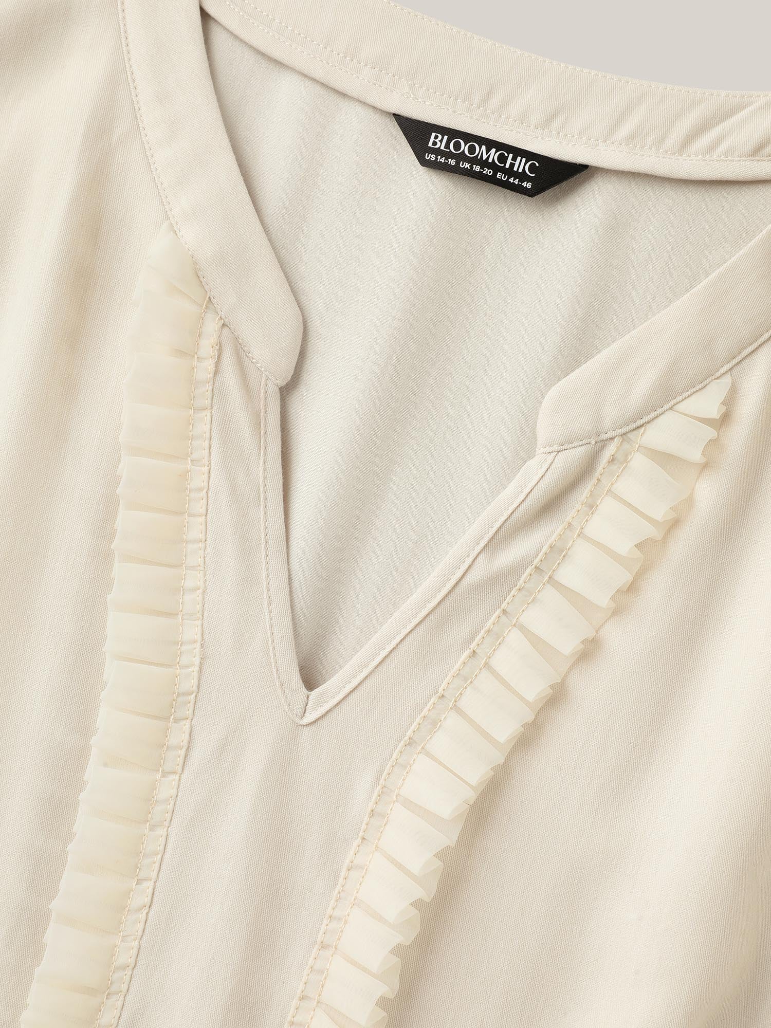 Lace Trim Solid Pockets Midi Dress-Sweetccc