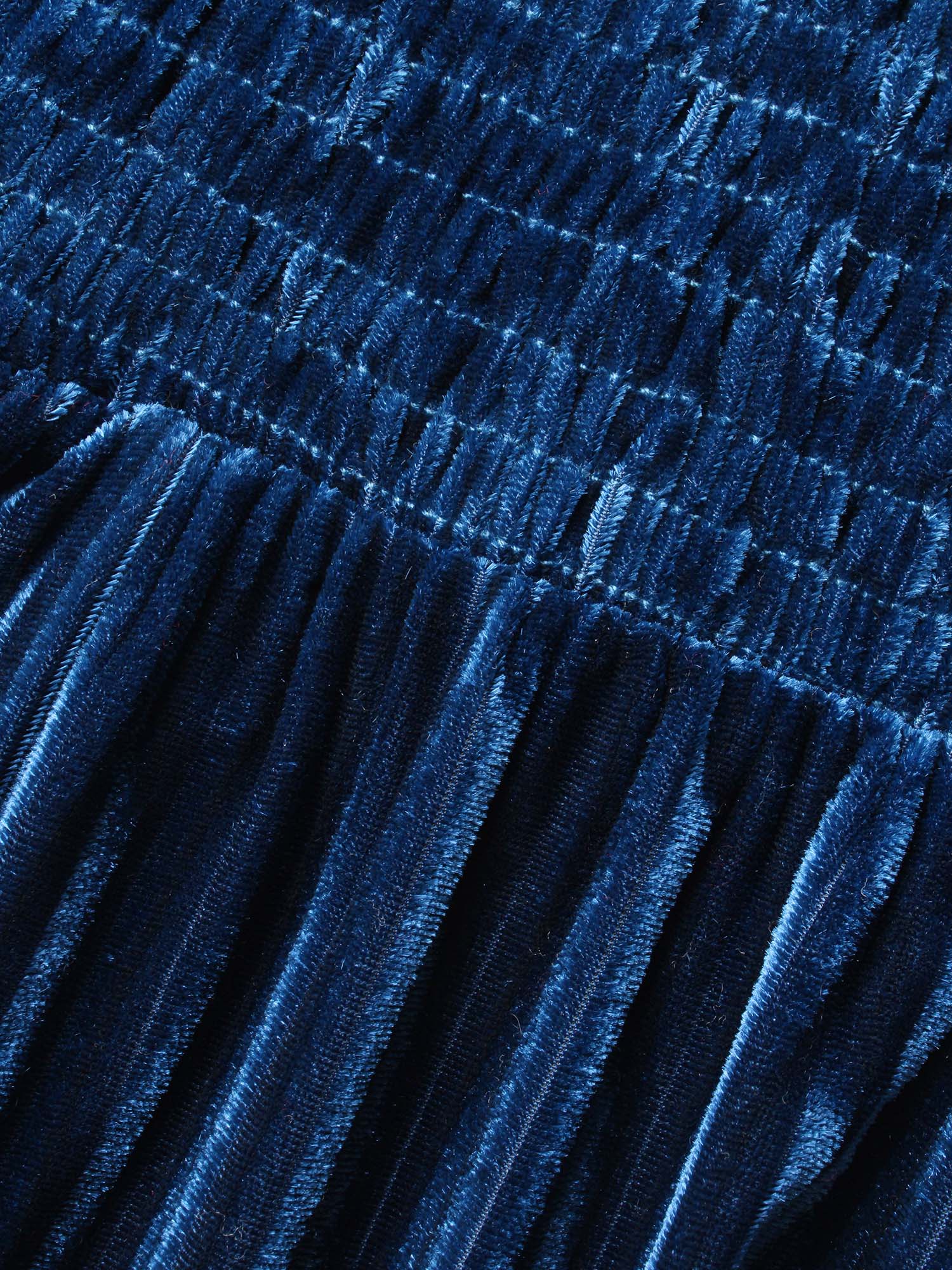 Velvet Smocked Bodice Jersey Top-Sweetccc