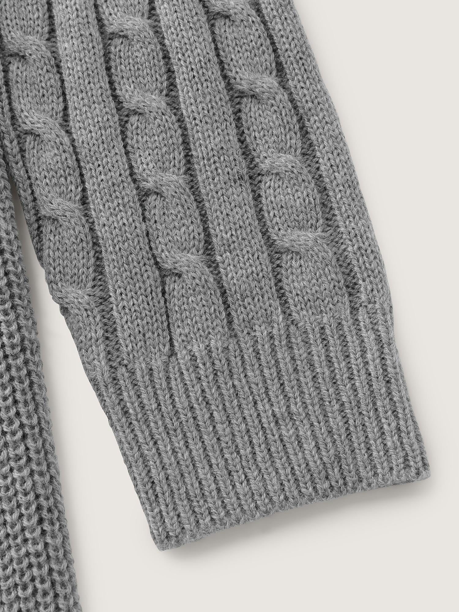 Textured Hooded Waist-Defining Sweater Dress-Sweetccc