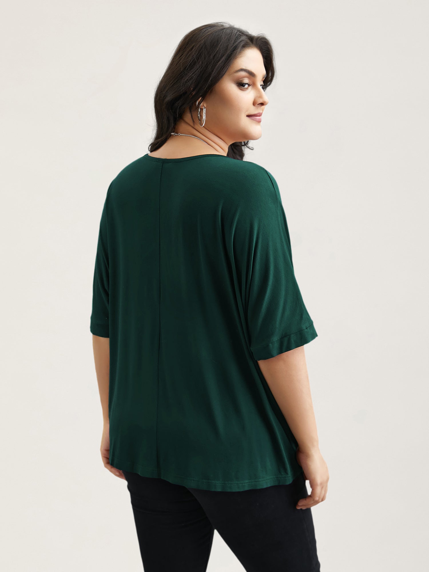 Supersoft Round Neck Plain T-Shirt-Sweetccc