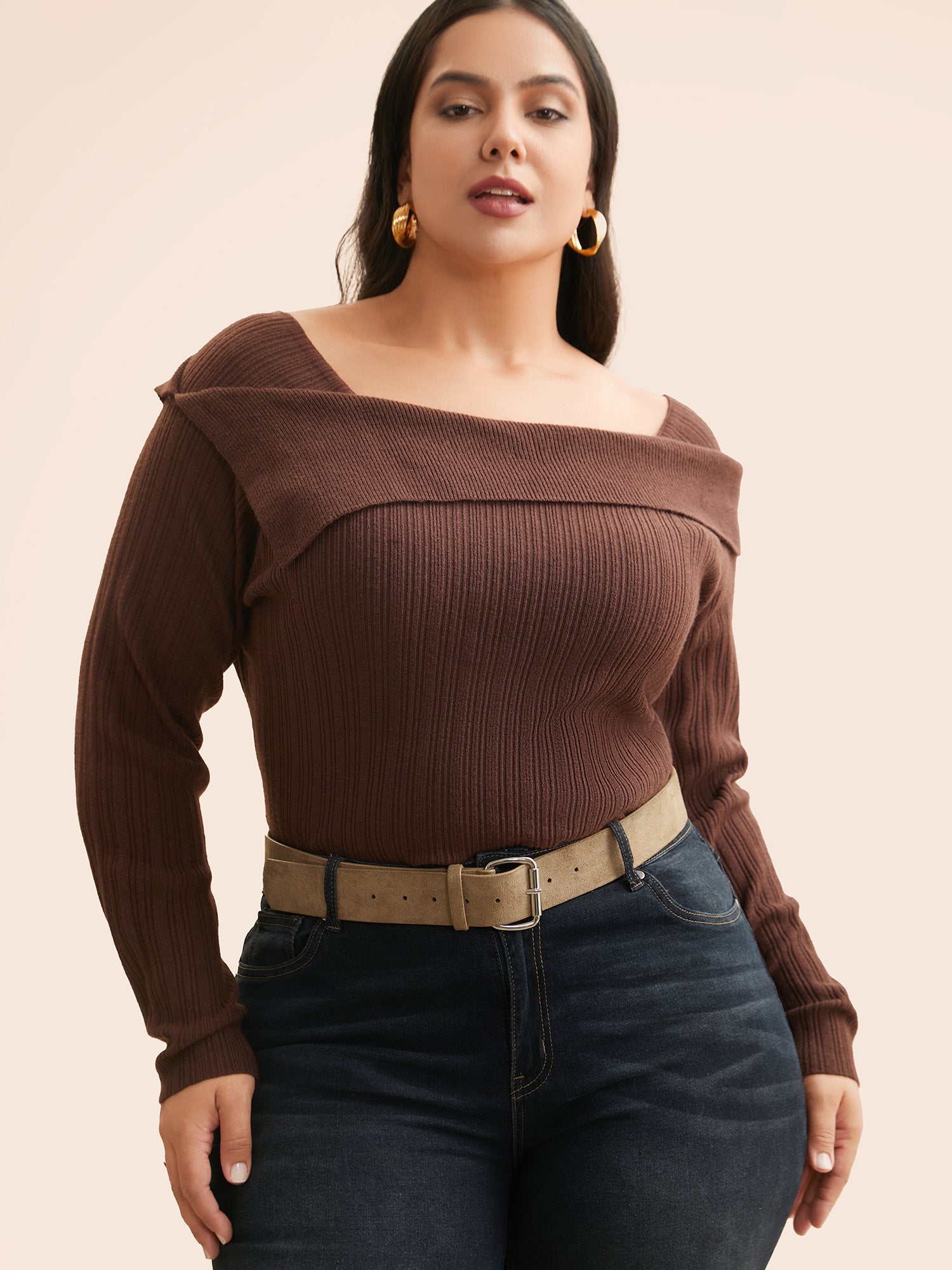 Square Buckle Velvet Belt-Sweetccc