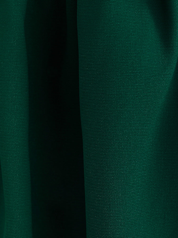 Solid Lantern Sleeve High Low Hem Flutter Blouse-Sweetccc