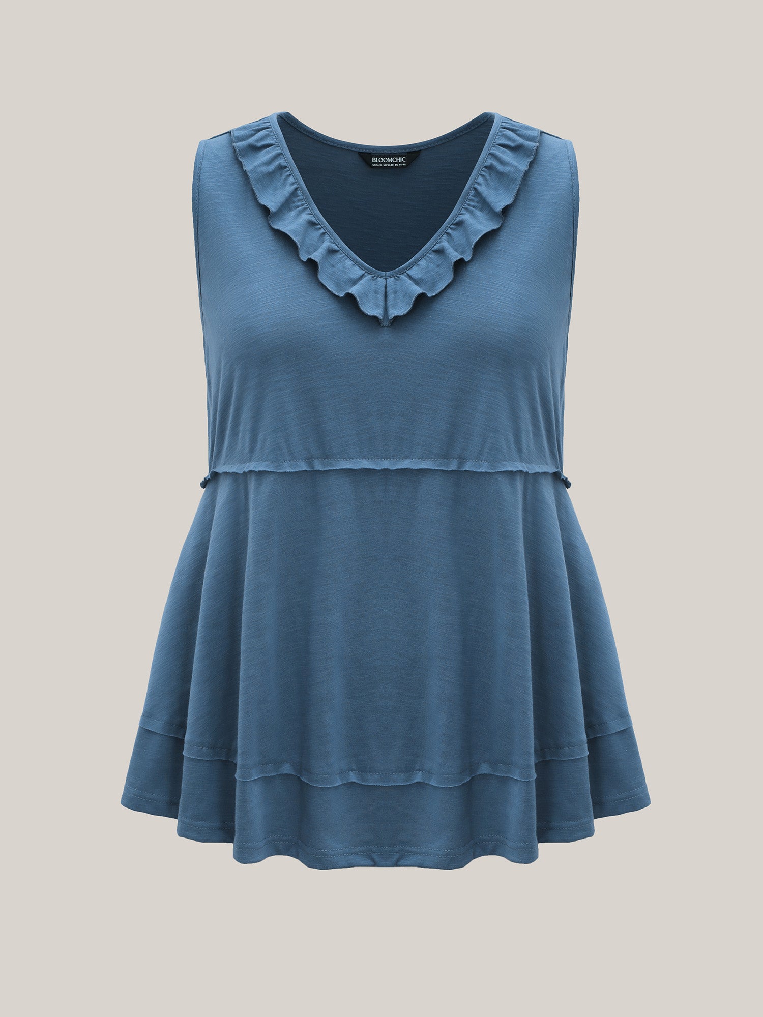 Lotus Neckline Bamboo Tank Top-Sweetccc