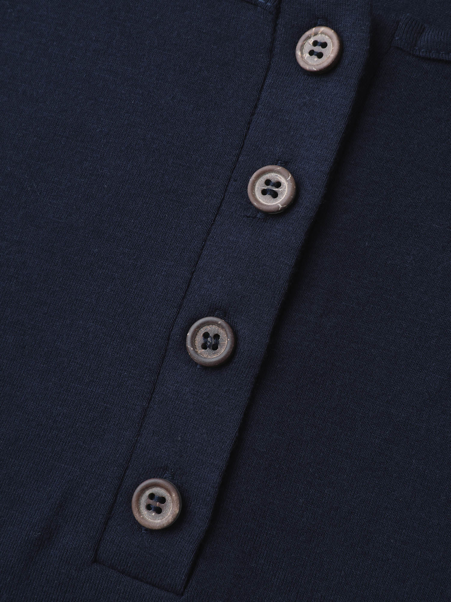 Supersoft Ribbed Button Neckline Fitted T-Shirt-Sweetccc