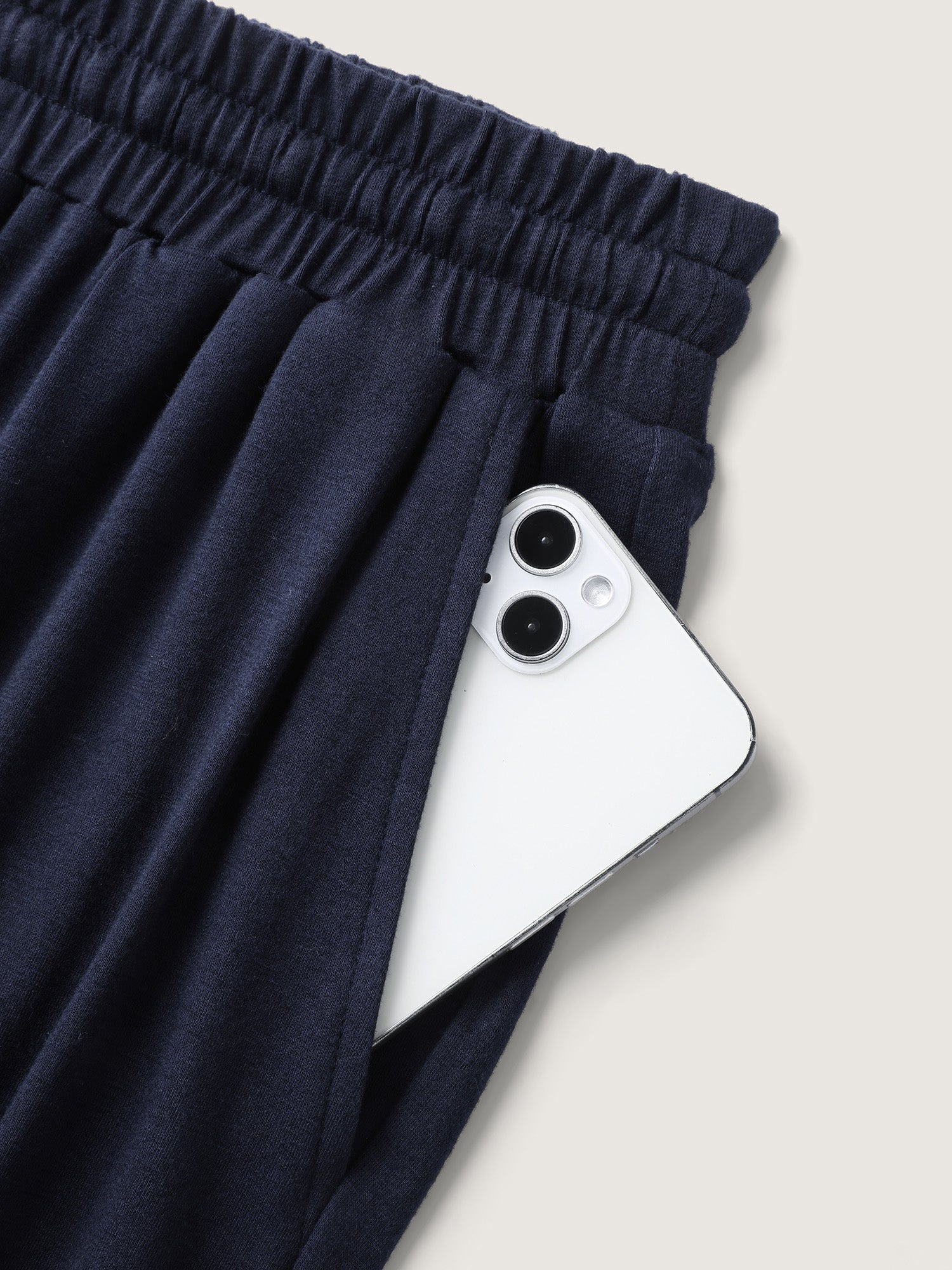 Stretchy Lace Trim Drawstring Lounge Pants-Sweetccc