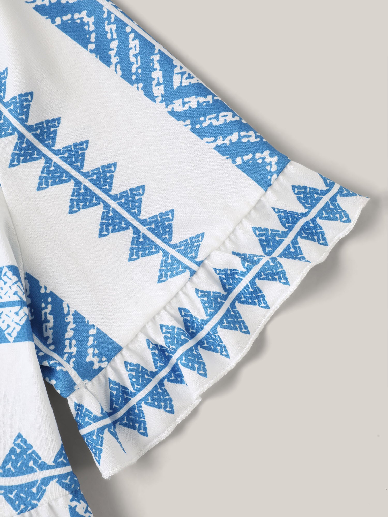 Tropical Stripes Pleated Knit Top-Sweetccc