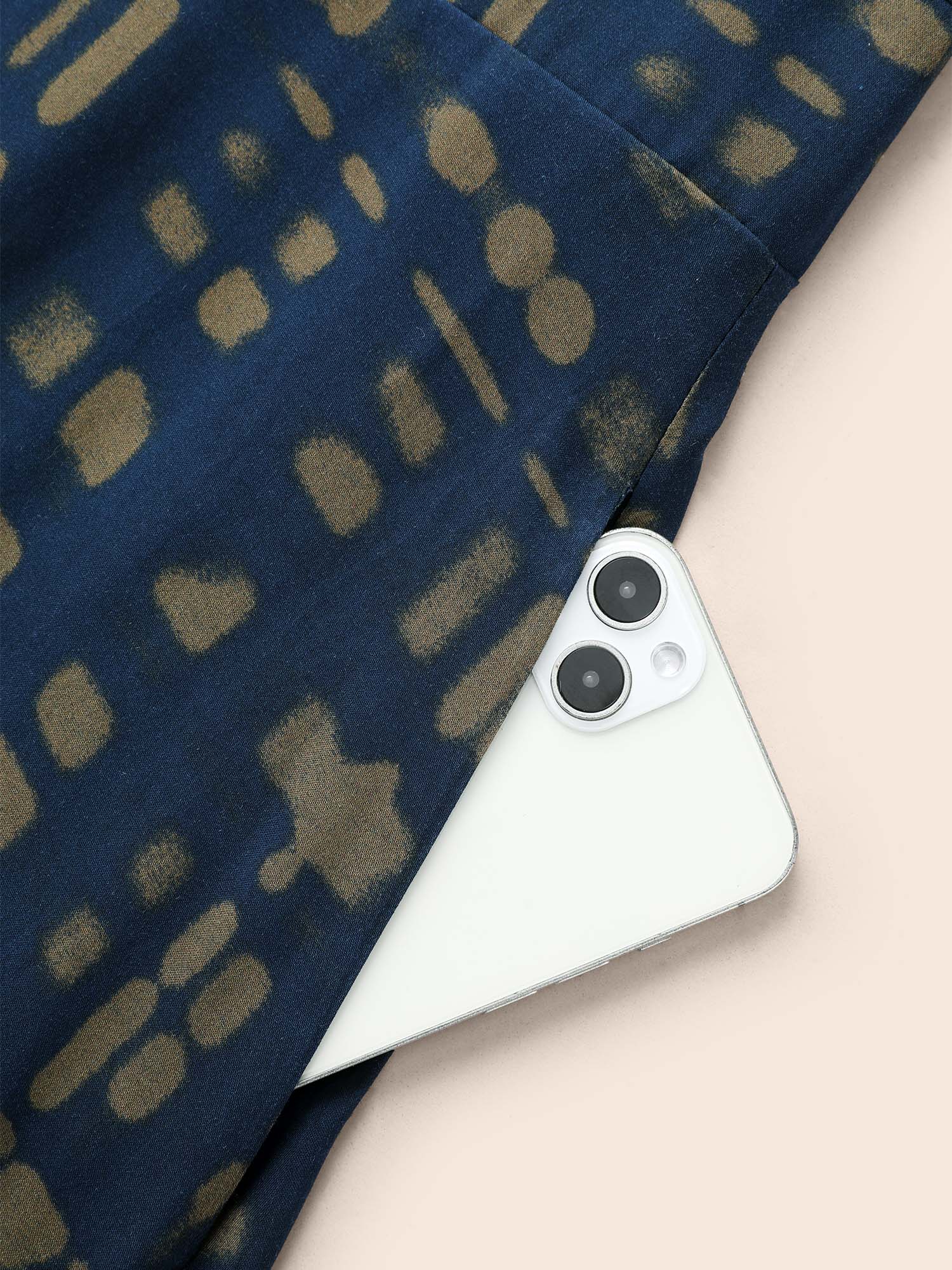 V Neck Plaid Lantern Sleeve Dress-Sweetccc