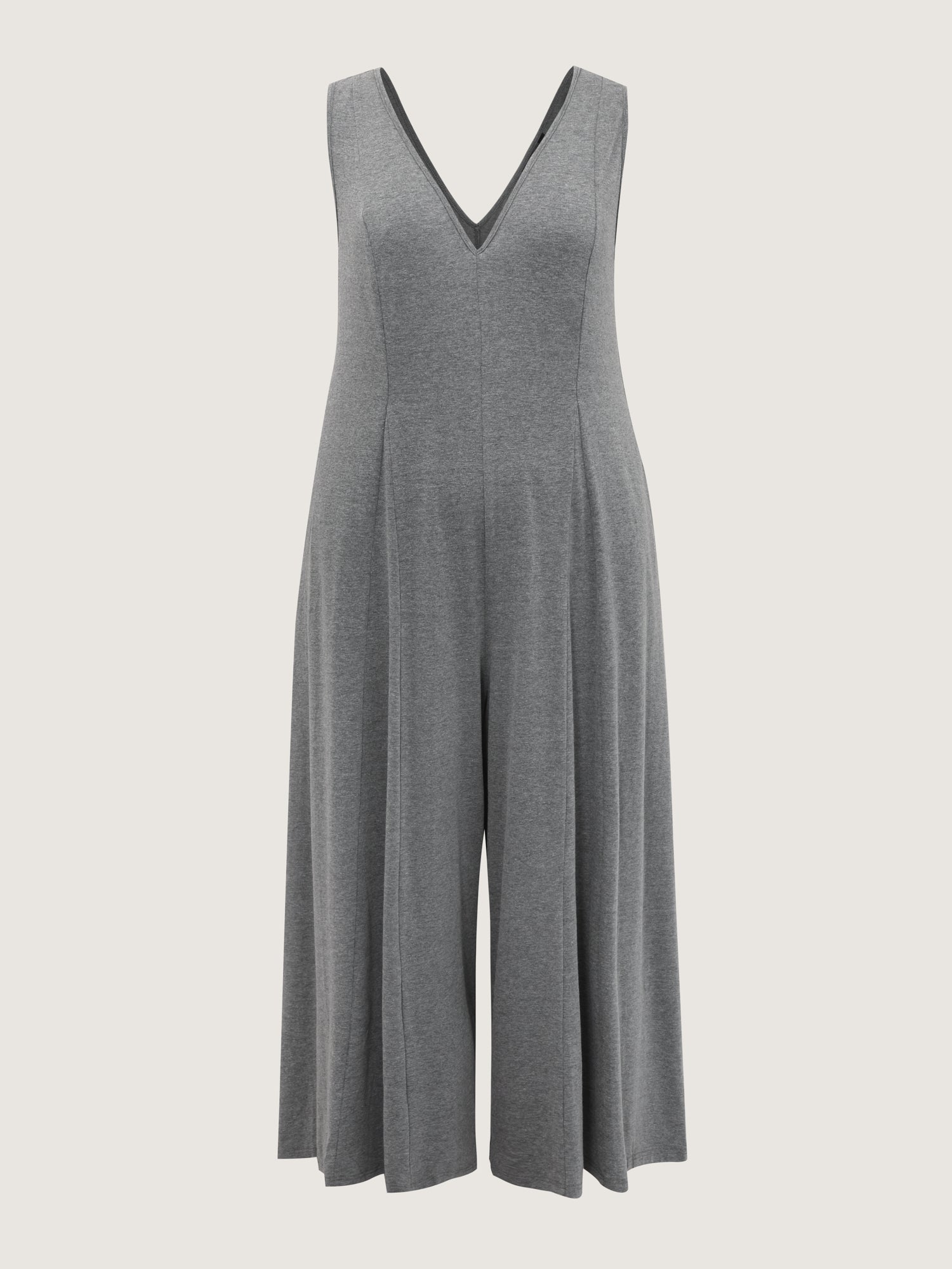 Stretchy Flowy V-Neck Jumpsuit-Sweetccc