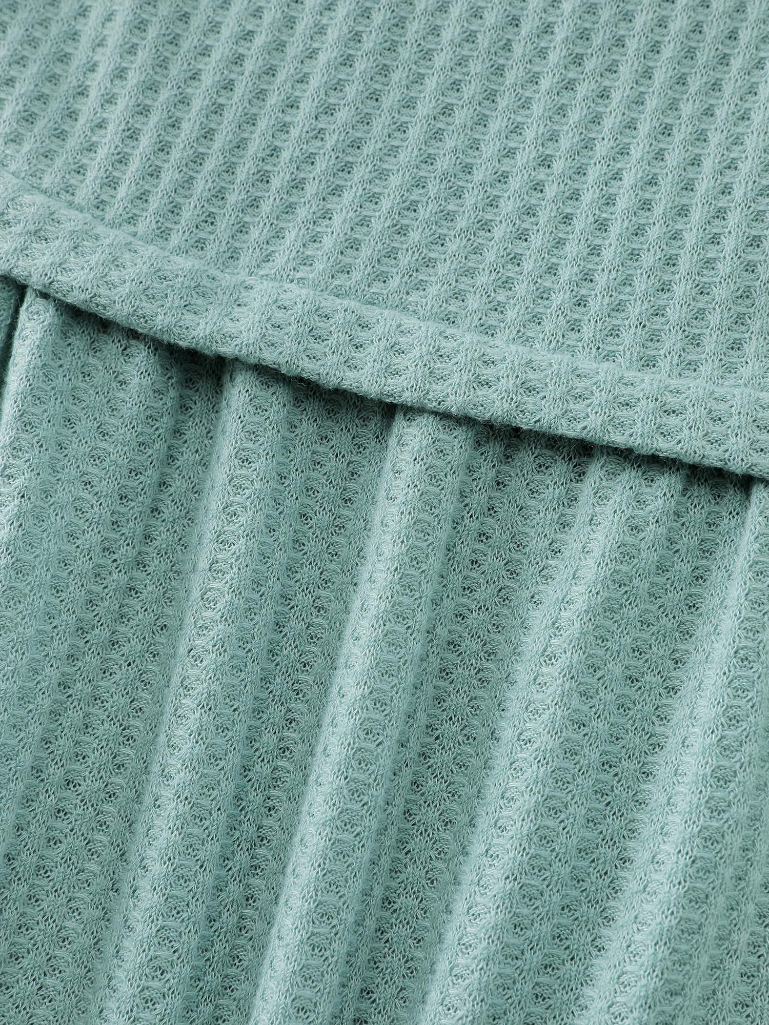 Layered V-Neck Fit and Flare Knit Top-Sweetccc