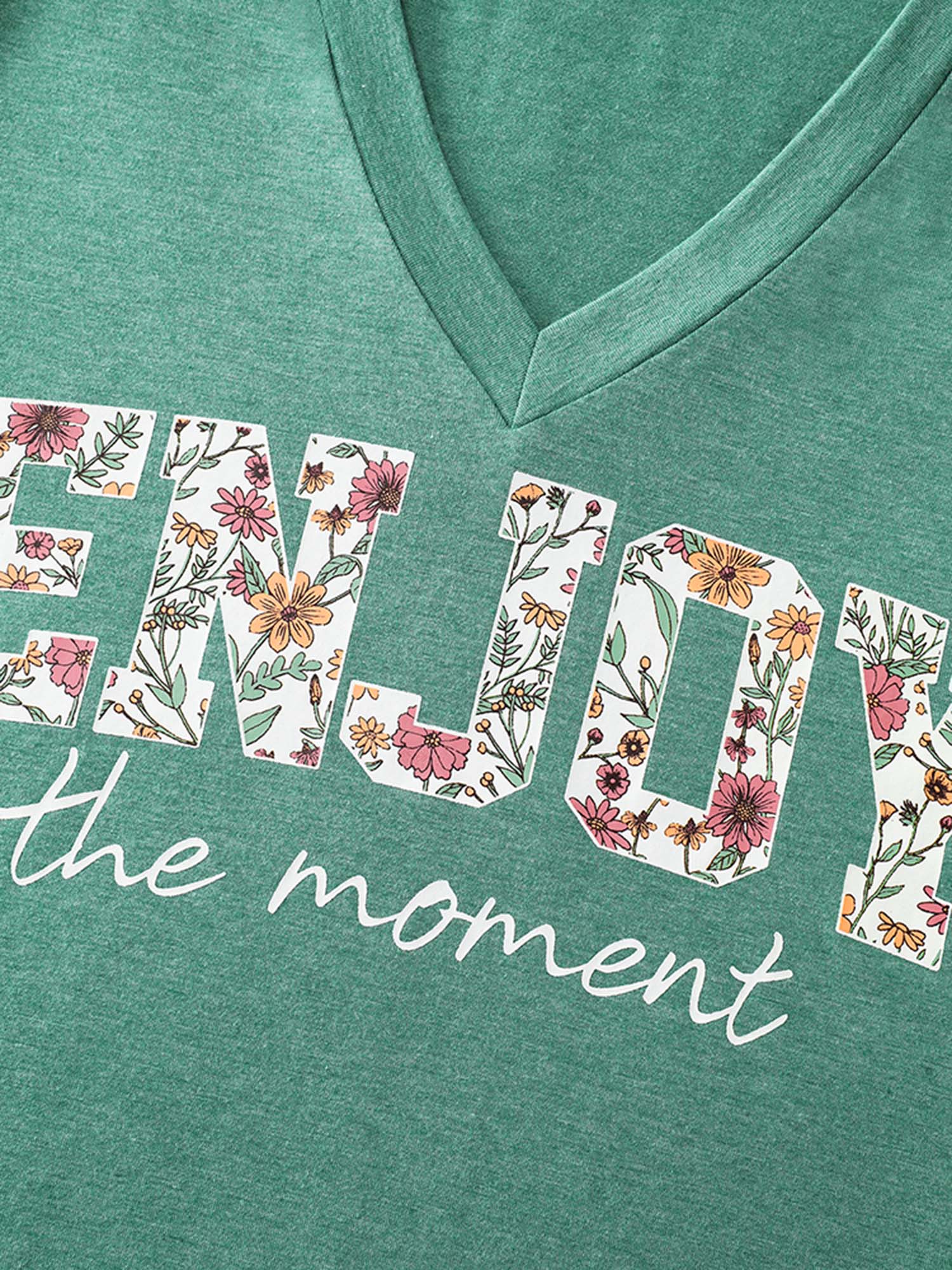 Supersoft Heather Deep V-Neck T-Shirt-Sweetccc