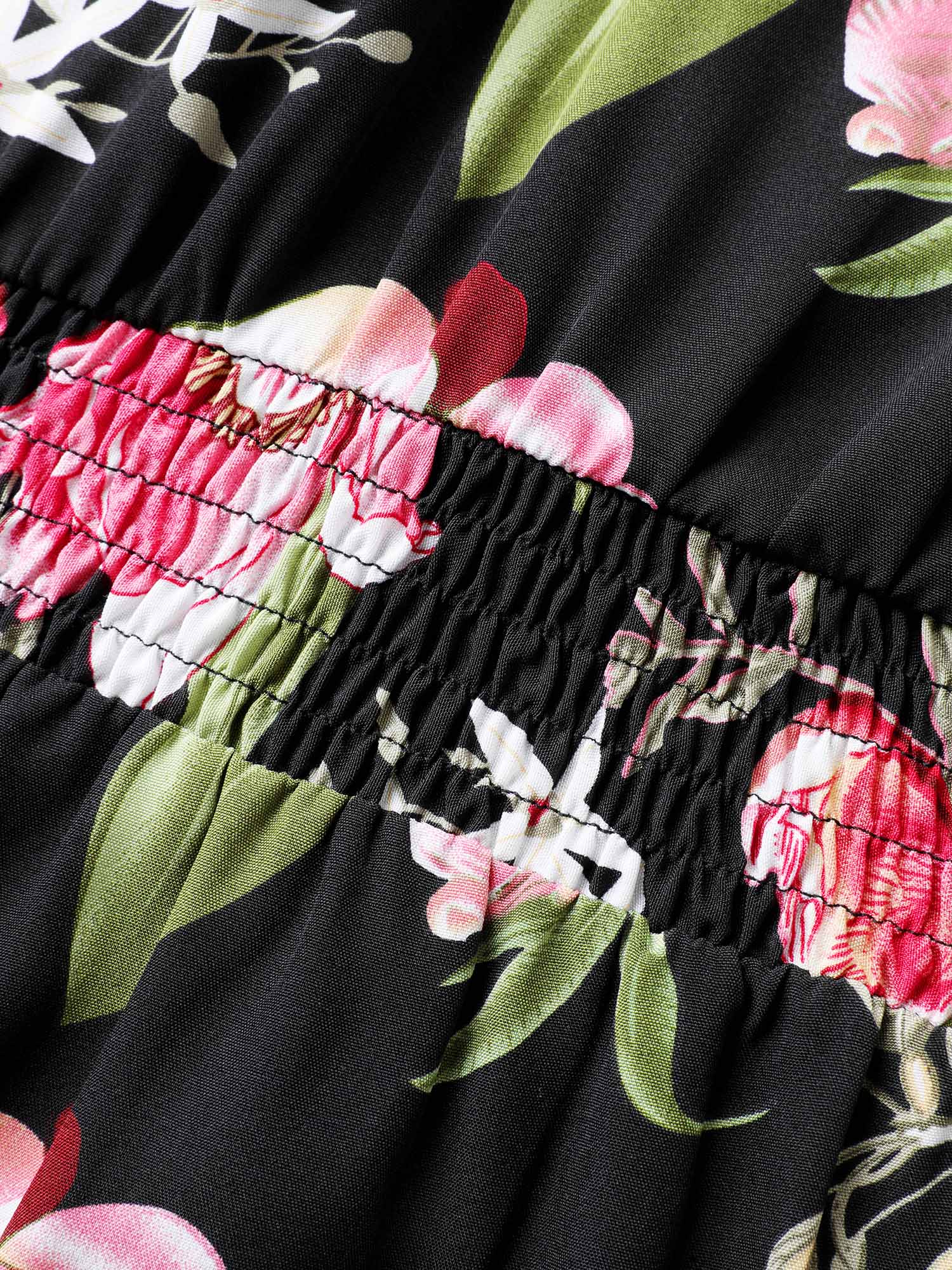 Floral Print Off-Shoulder Wide-Leg Jumpsuit-Sweetccc