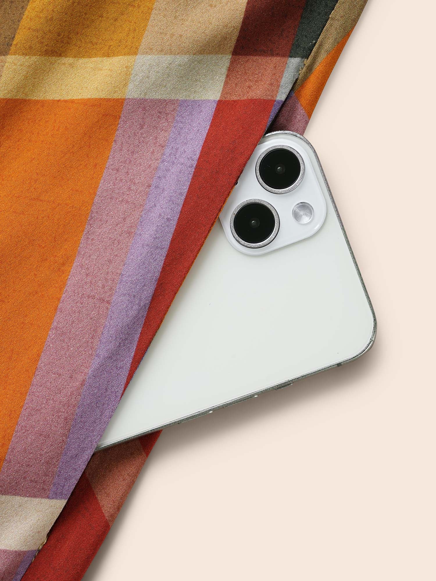 V Neck Plaid Ruffle Sleeve Dress-Sweetccc