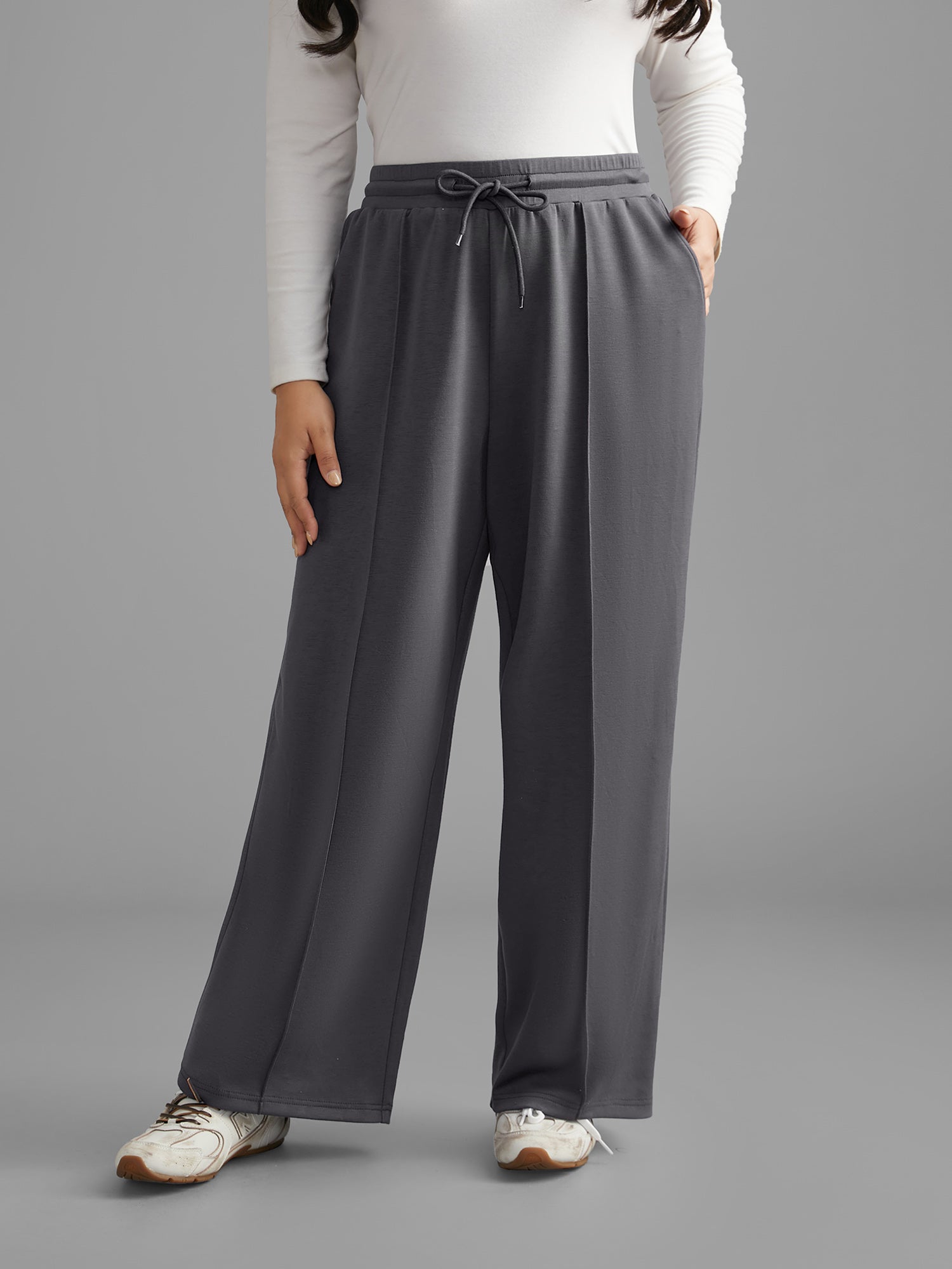 Supersoft Essentials Solid Drawstring Pants-Sweetccc