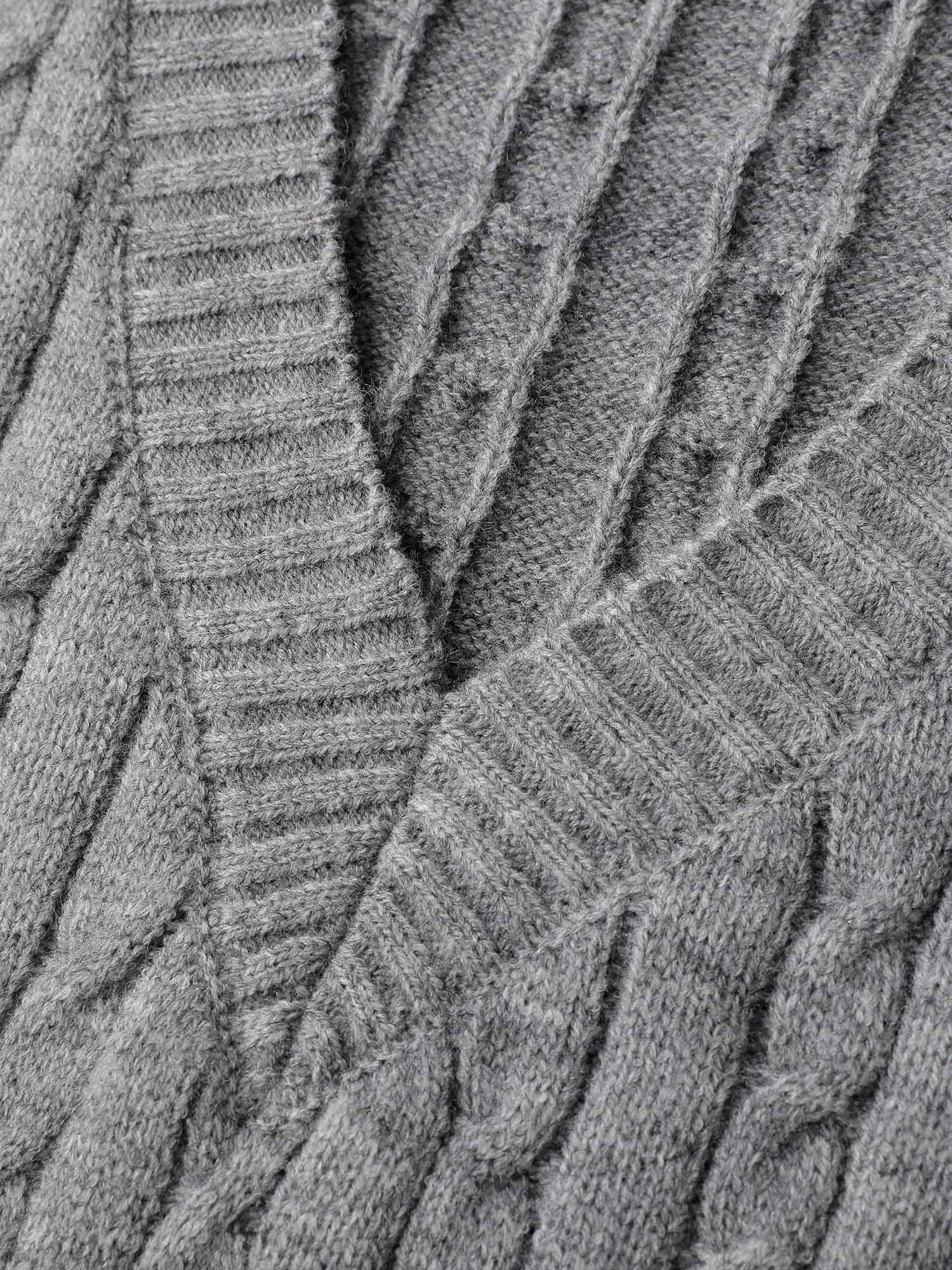 Textured V-Neck Sweater Vest-Sweetccc