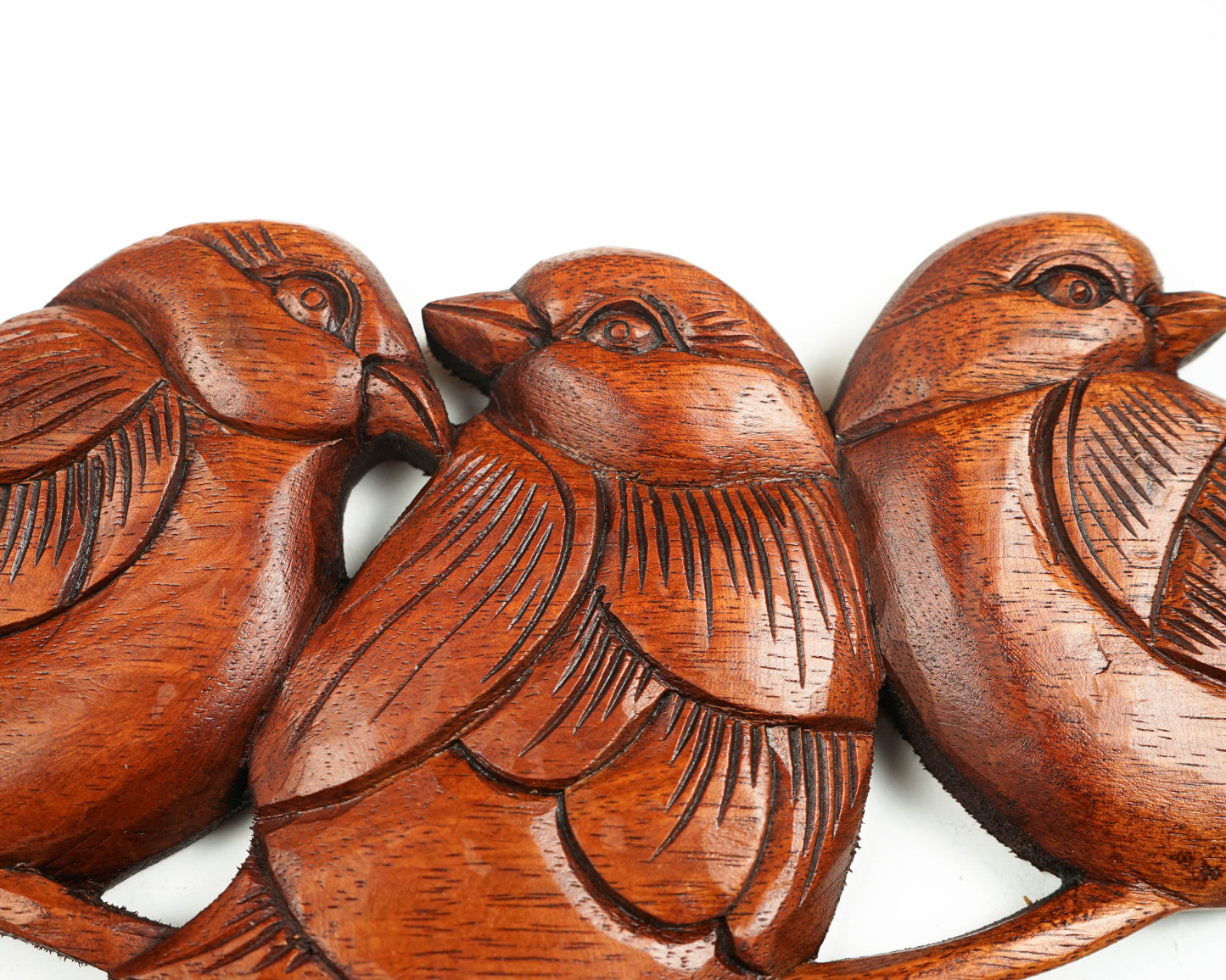 Birds on a Tree Branch Wall Decor, Wall Art, Wooden Statue, Tropical Decor, Wedding Decor, Handmade Sclupture, Family Gift