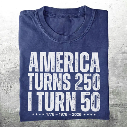 Patriotic Birthday T-shirt - dark blue