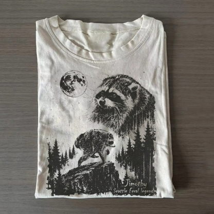 Vintage Jimothy Raccoon T-Shirt - White