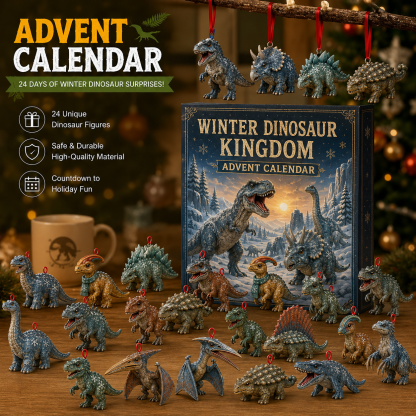 🦖Dinosaur Advent Calendar, 24‐Day Christmas Countdown Calendar
