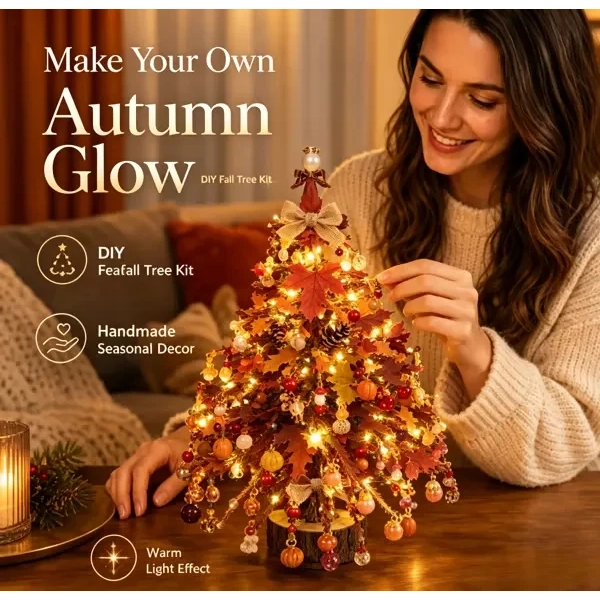 DIY Beaded Holiday Tree Kit - Autumn