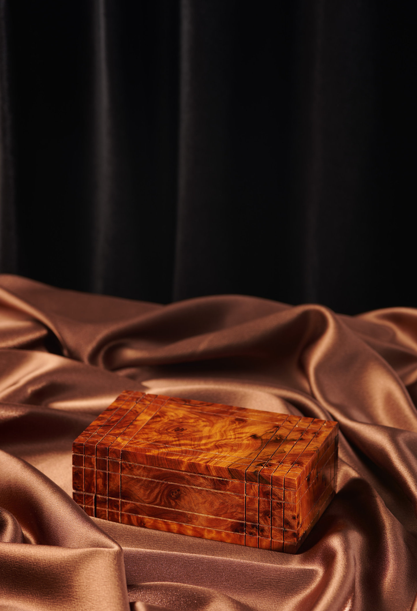 Thuya Wood Japanese-Style Secret Box - Wood Burl Puzzle Box TILAS.