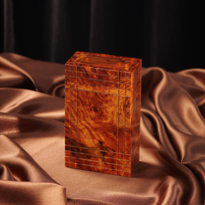Thuya Wood Japanese-Style Secret Box - Wood Burl Puzzle Box TILAS.