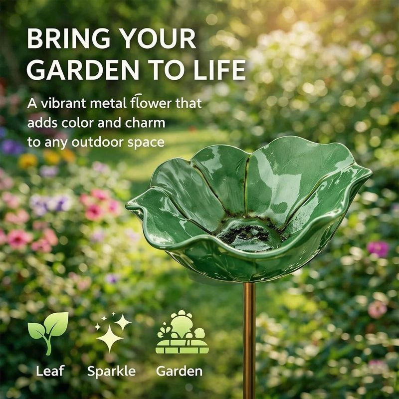 💖🎁2026 Mother's Day Gifts 50% Off--🎁Handmade Metal Flower Garden Stake🐦