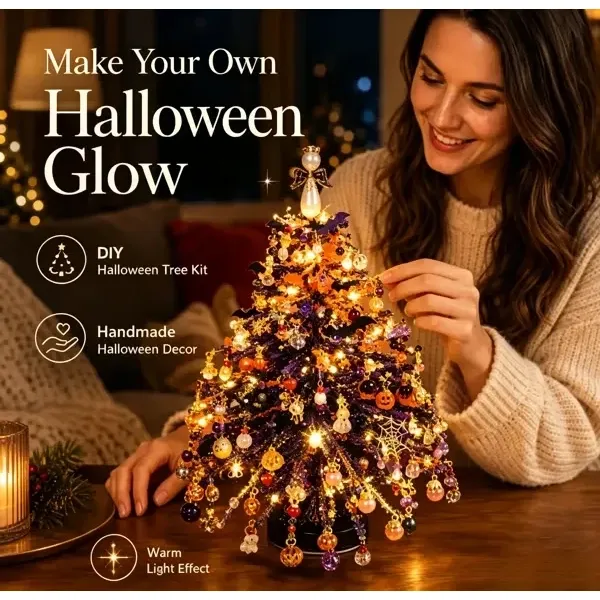 DIY Beaded Holiday Tree Kit - Hallowmas