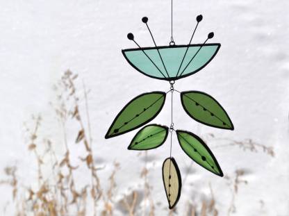 Handcraft Stained Glass Flower