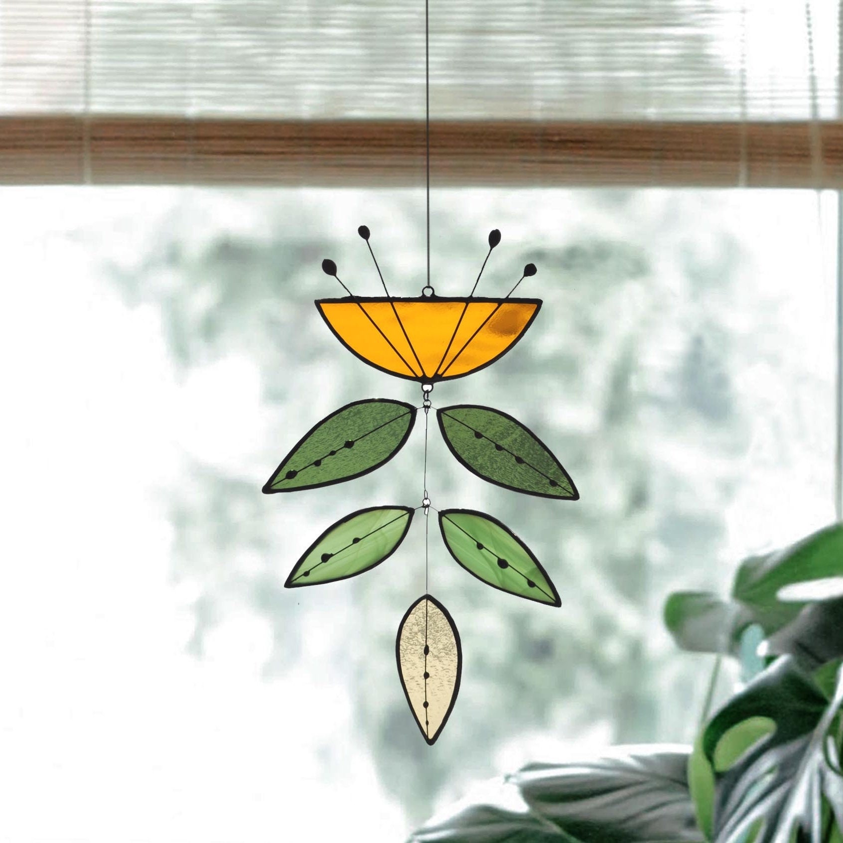 Handcraft Stained Glass Flower