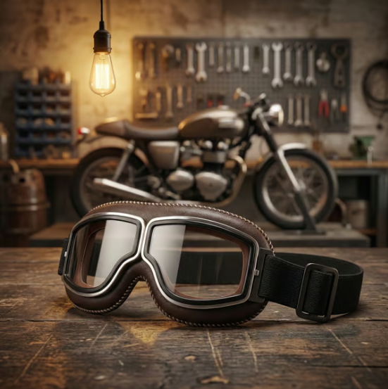 🔥Limited Time Sale 45% OFF - 🕶️ OTG Vintage Motorcycle Goggles (Fits Over Glasses)
