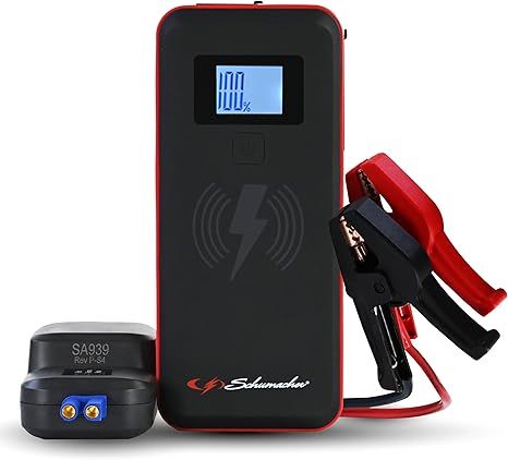Schumacher Electric 2000A Lithium Car Battery Jump Starter & Portable Power Pack/Jump Box, 4-in-1 Solution