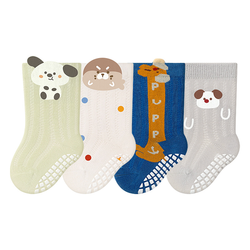 Children's Non-Slip Socks (4-Pairs Pack)