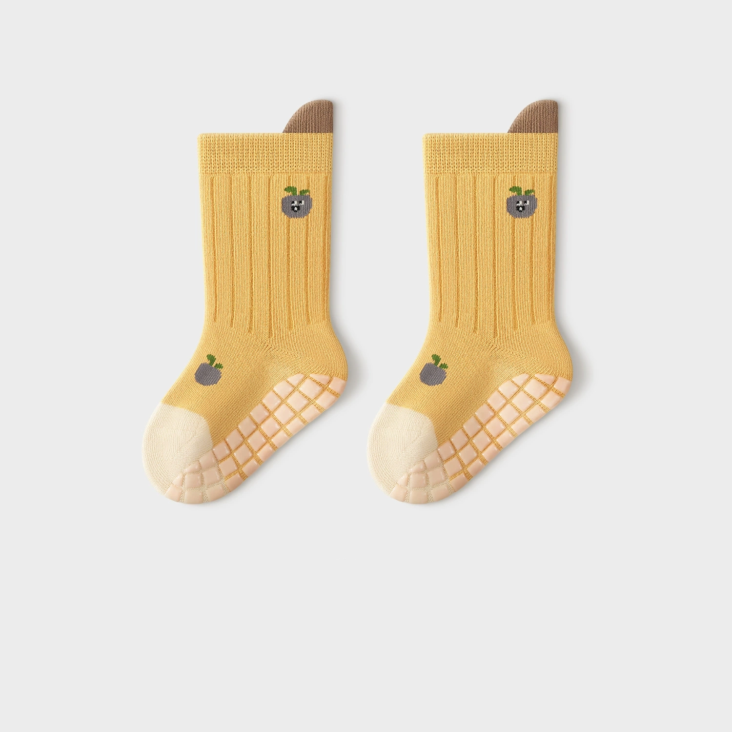 Children's fruit Pattern Non-Slip Socks (5-Pairs Pack)