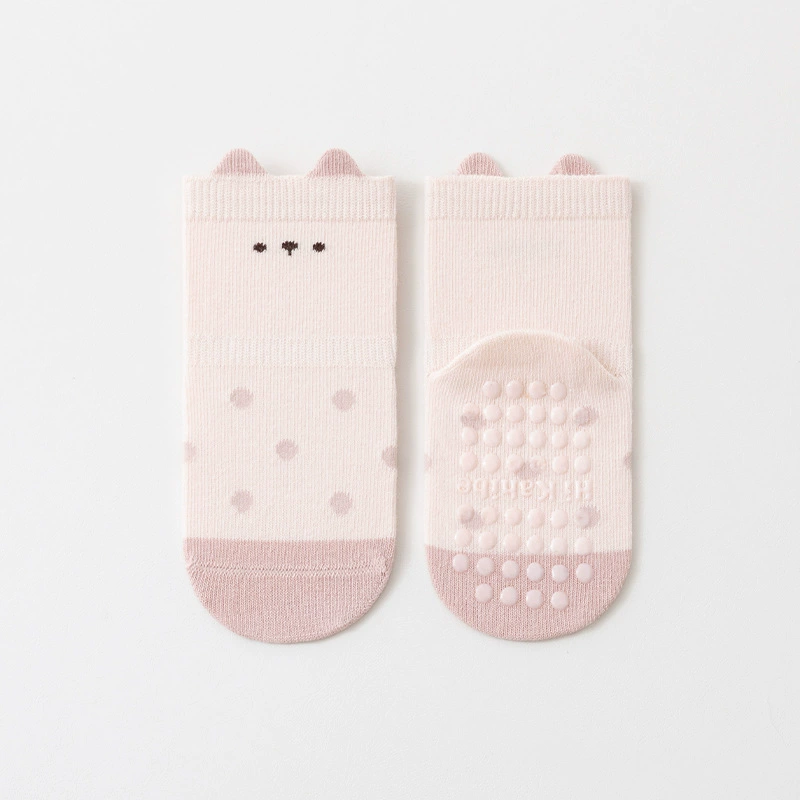Children's Cute Animal Pattern Non-Slip Socks (6-Pairs Pack)