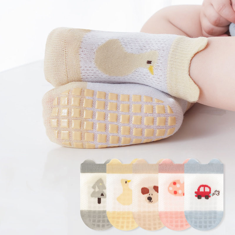 Children's Cute Pattern Non-Slip Socks (5-Pairs Pack)