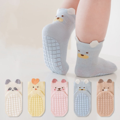 Children's Cute Pattern Non-Slip Socks (5-Pairs Pack)