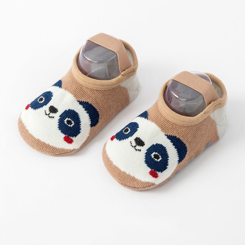Panda Pattern Kid's Non-slip Strap Socks