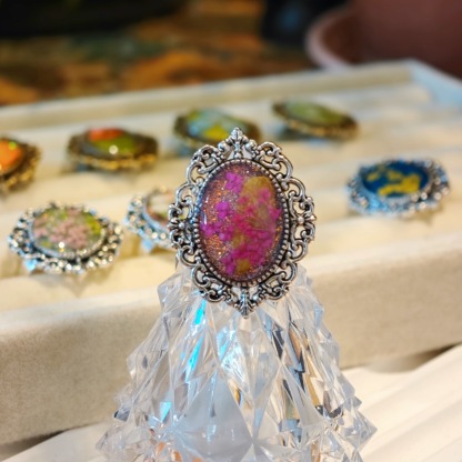 Vintage Palace Style Dried Flower Ring