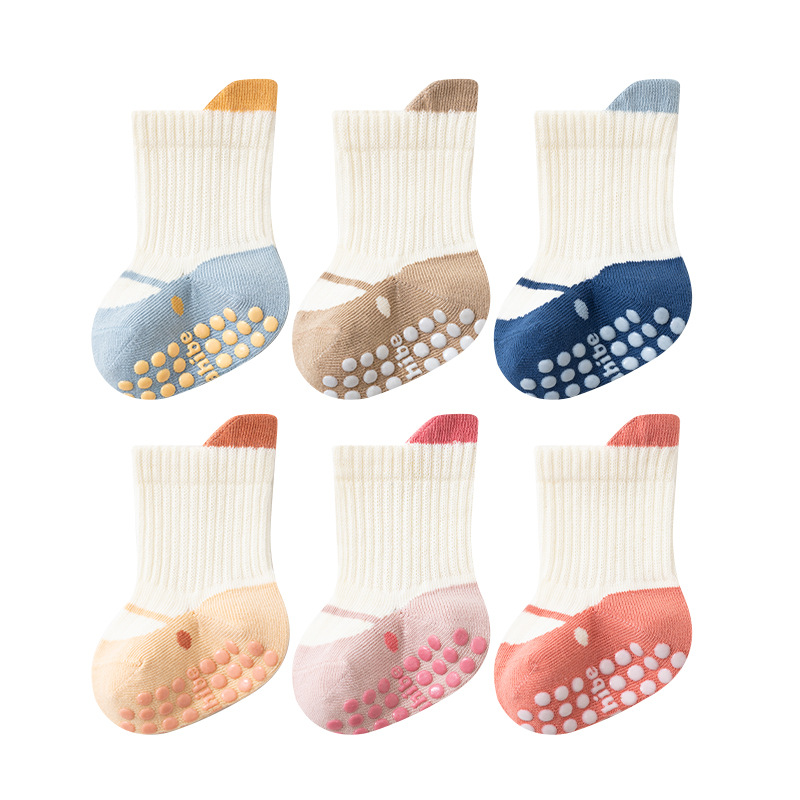 Children's Non-Slip Socks (6-Pairs Pack)