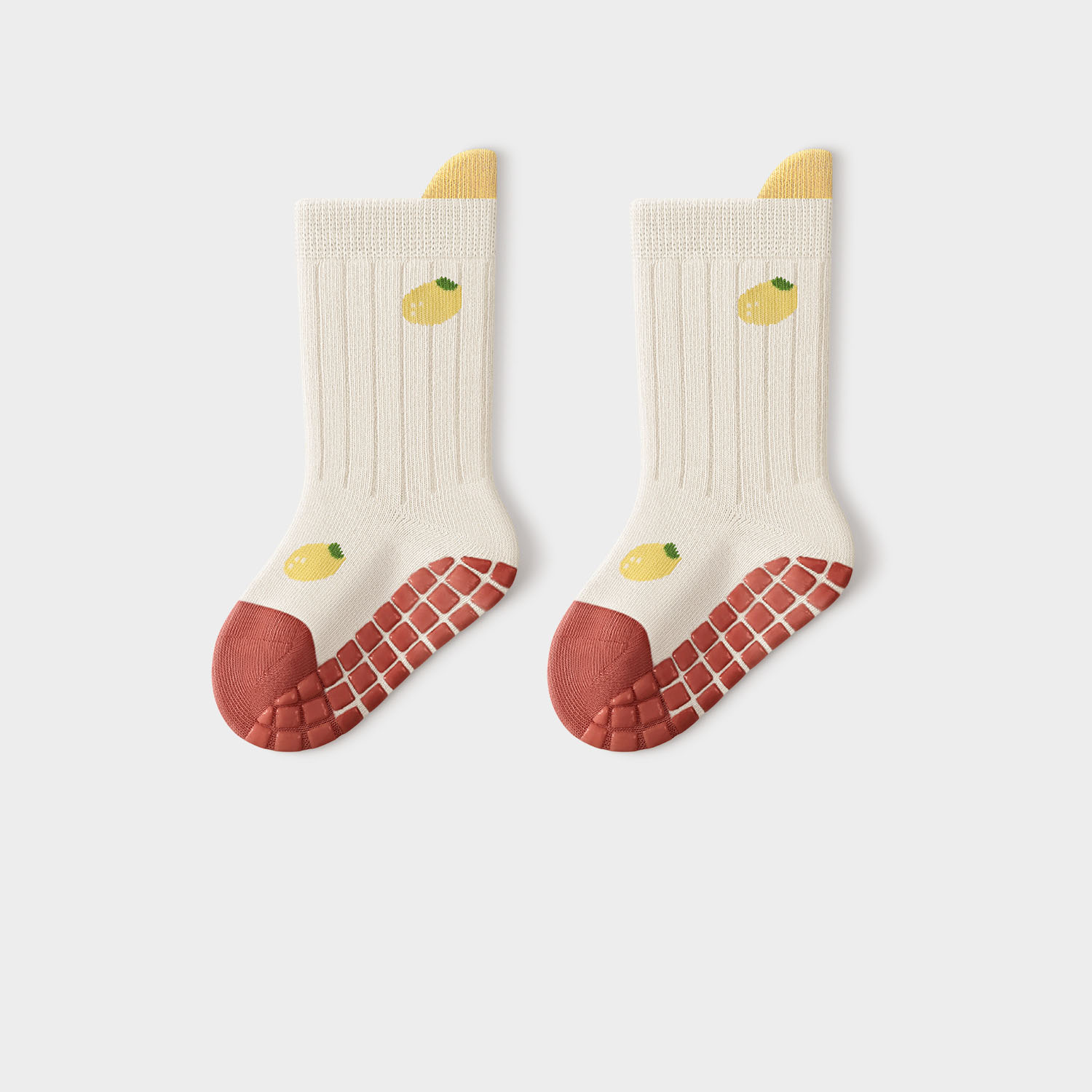 Children's fruit Pattern Non-Slip Socks (5-Pairs Pack)