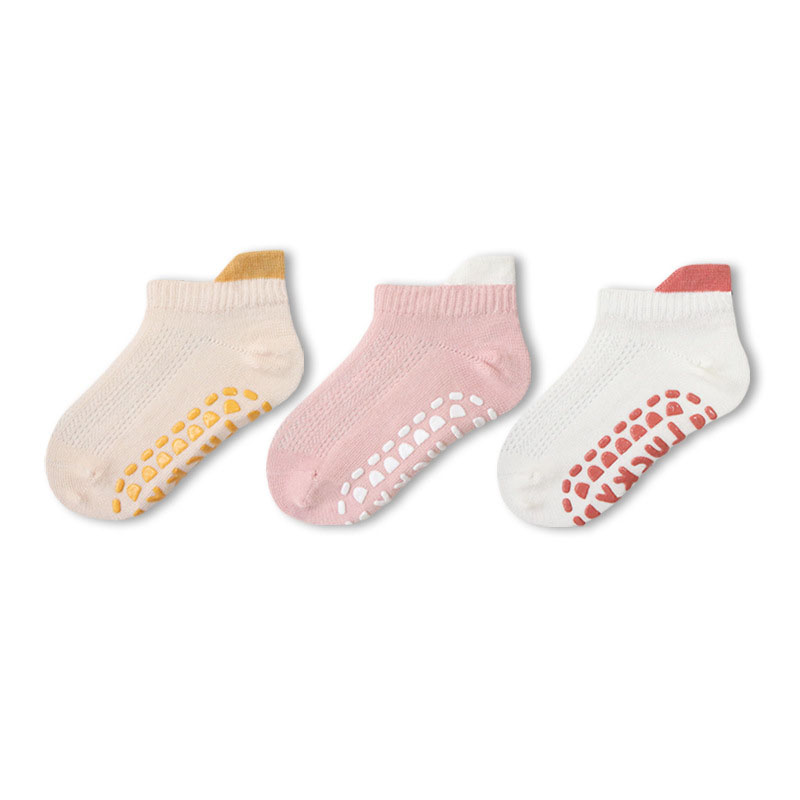 Children's Low-Cut Non-Slip Socks (3-Pairs Pack)