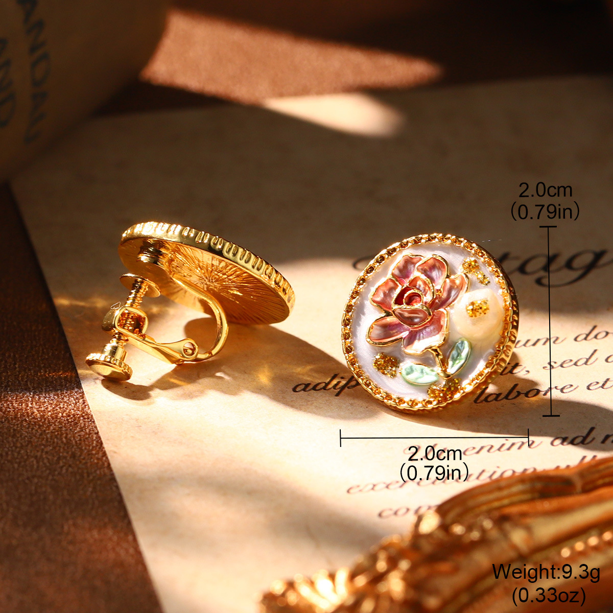 Monet oil painting earrings