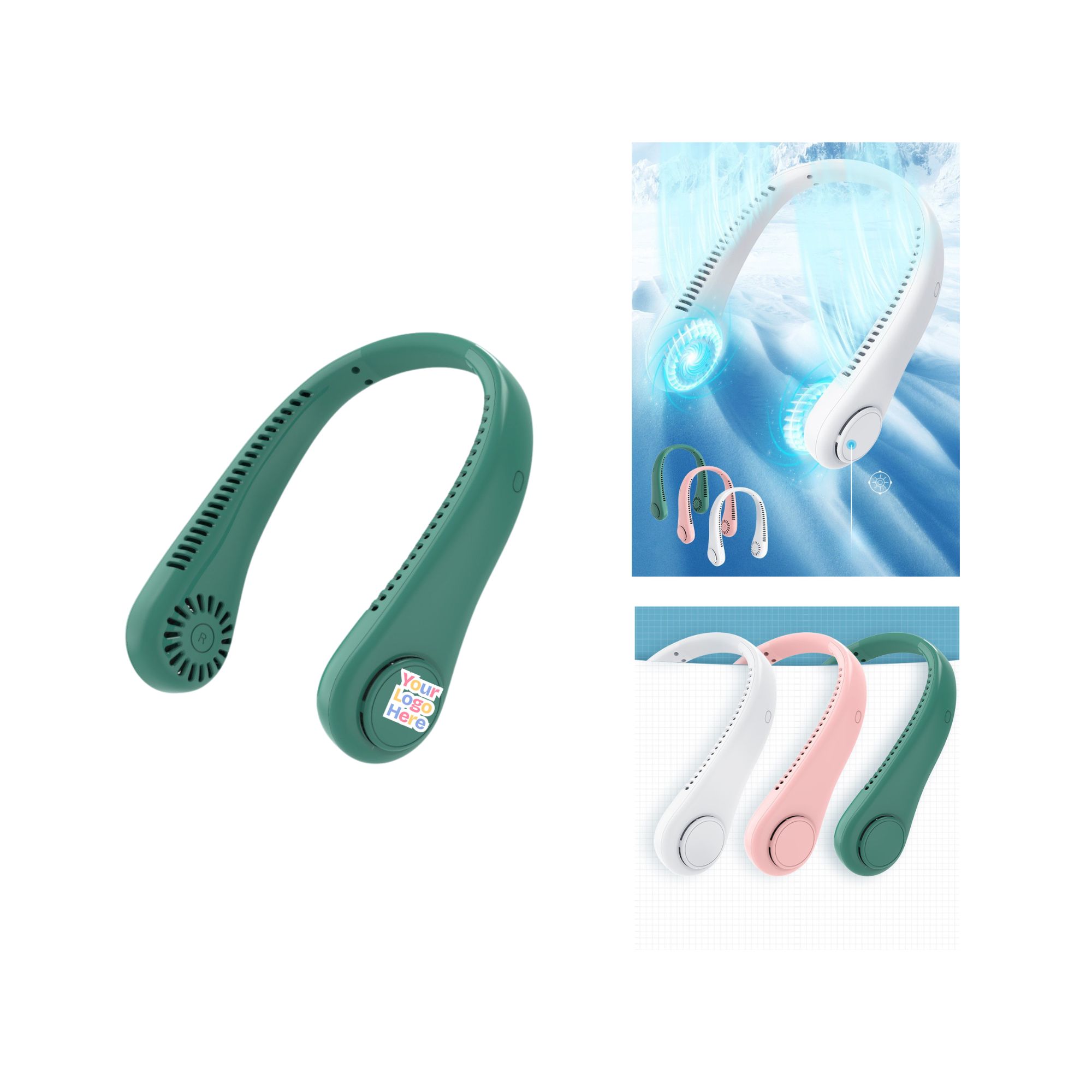 Dual Airflow Wearable Neck Fan