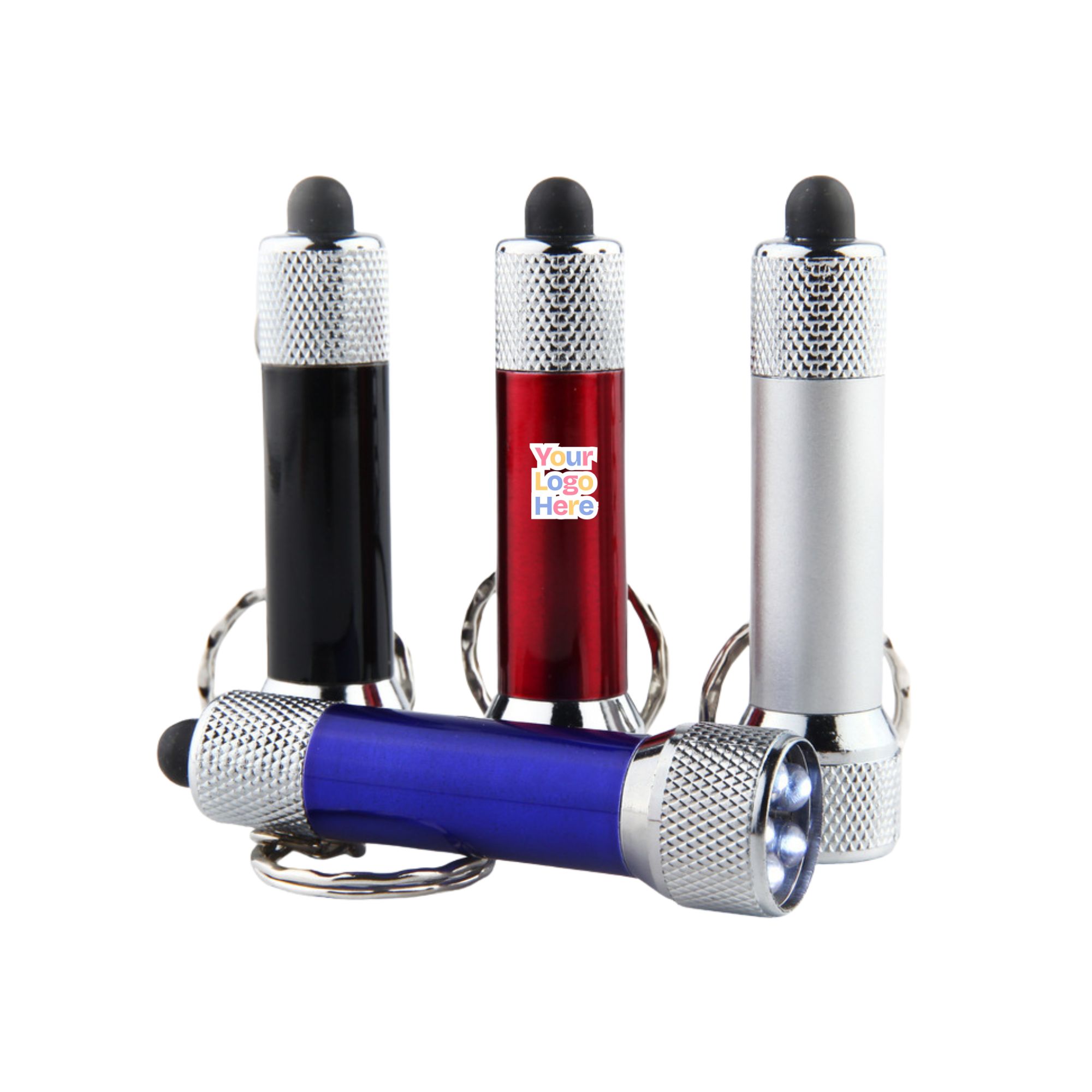 Aluminum Keychain with 3 LED Lights