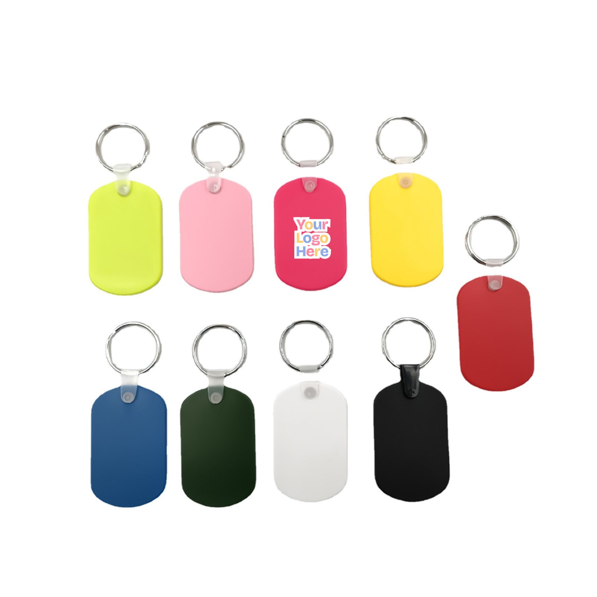 Oval Vinyl Key Fob