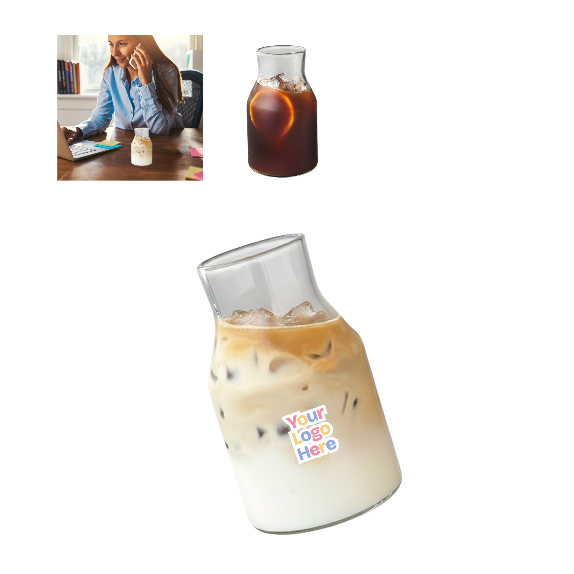 Large Glass Cold Brew Cup