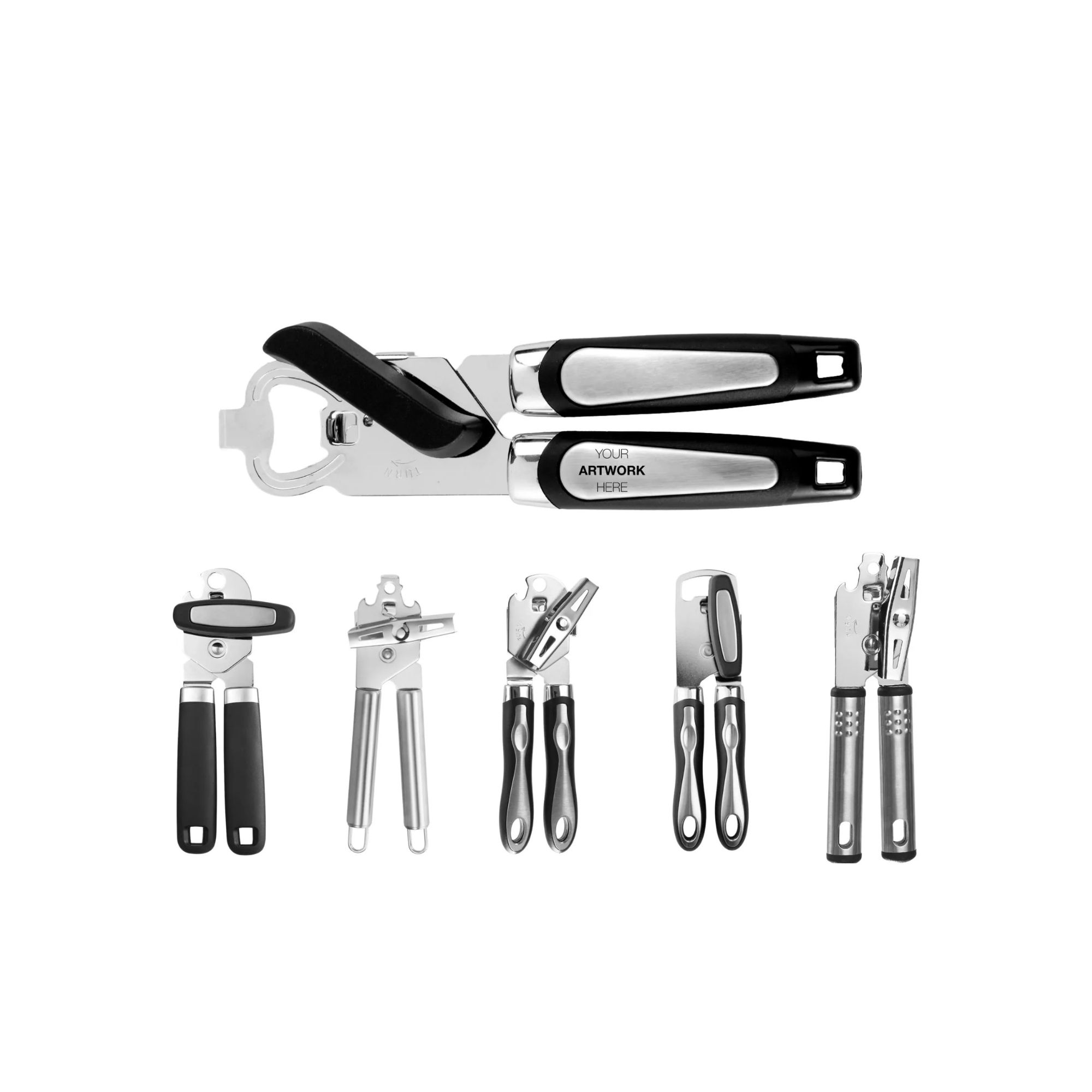Multi-Functional Heavy-Duty Can Opener with Bottle Opening Function