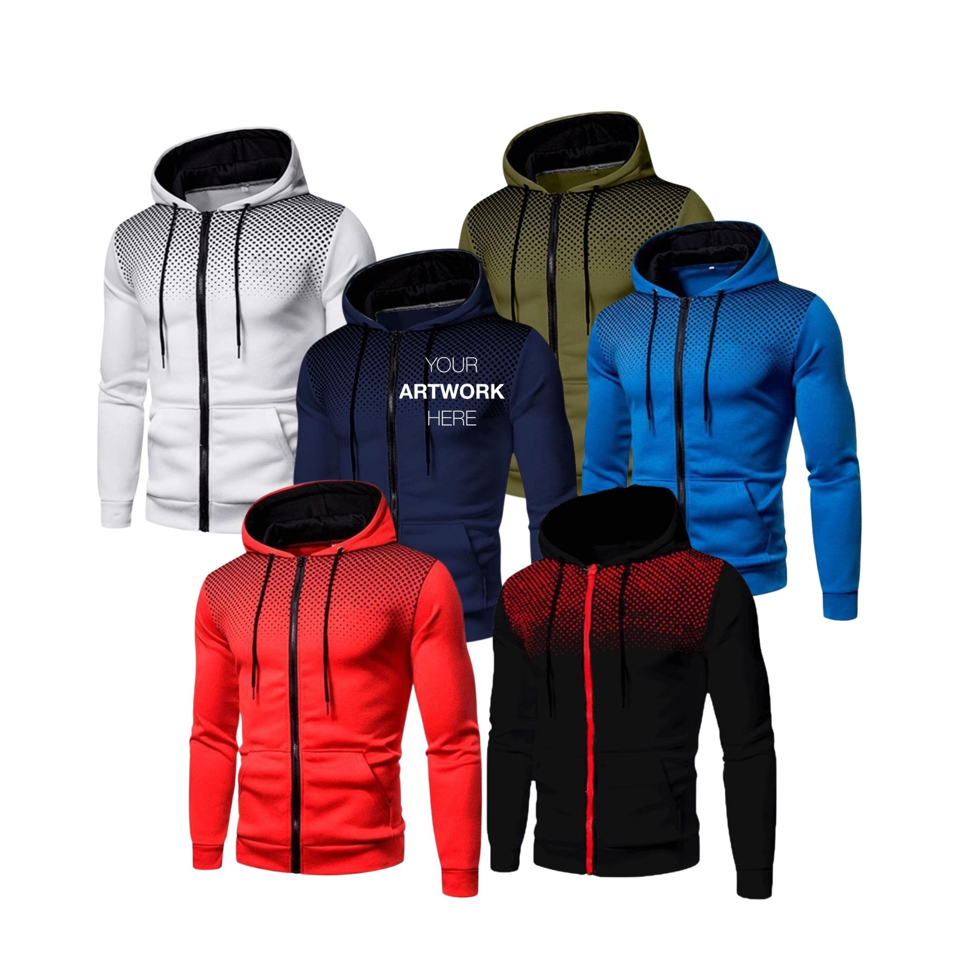 Zip-Up Hooded Sweatshirt