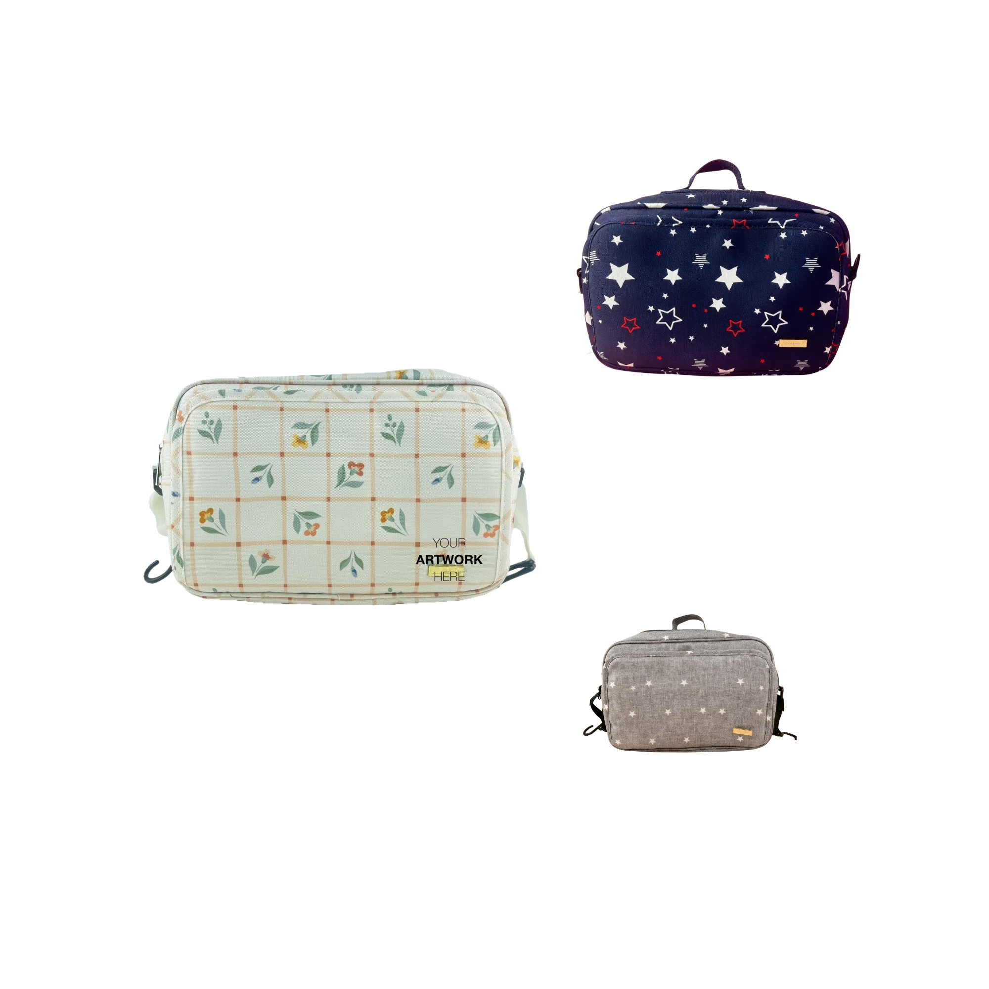 Diagonal Cross Mommy Bag