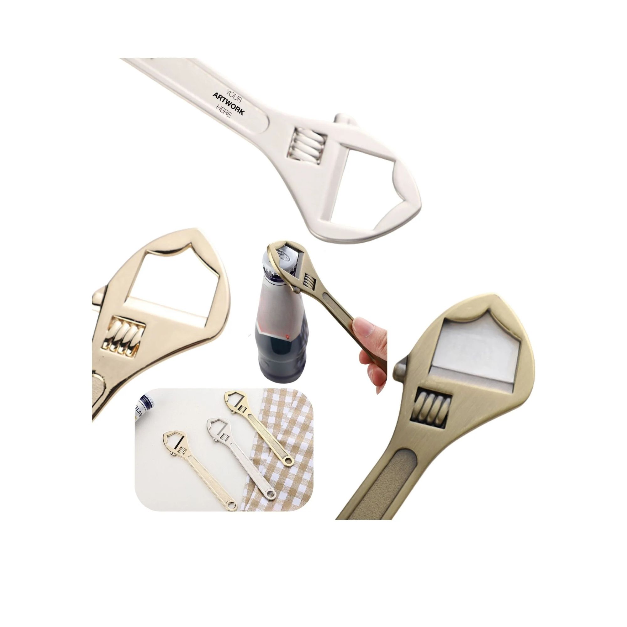 Monkey Wrench-Style Bottle Opener